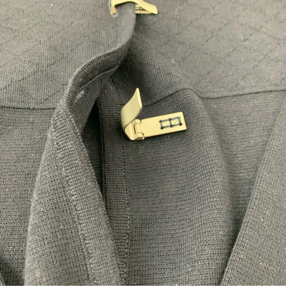 Saint James Cardigan Wool Blue France Sz 12 Metal Clasps Nautical Old Money - Picture 4 of 12